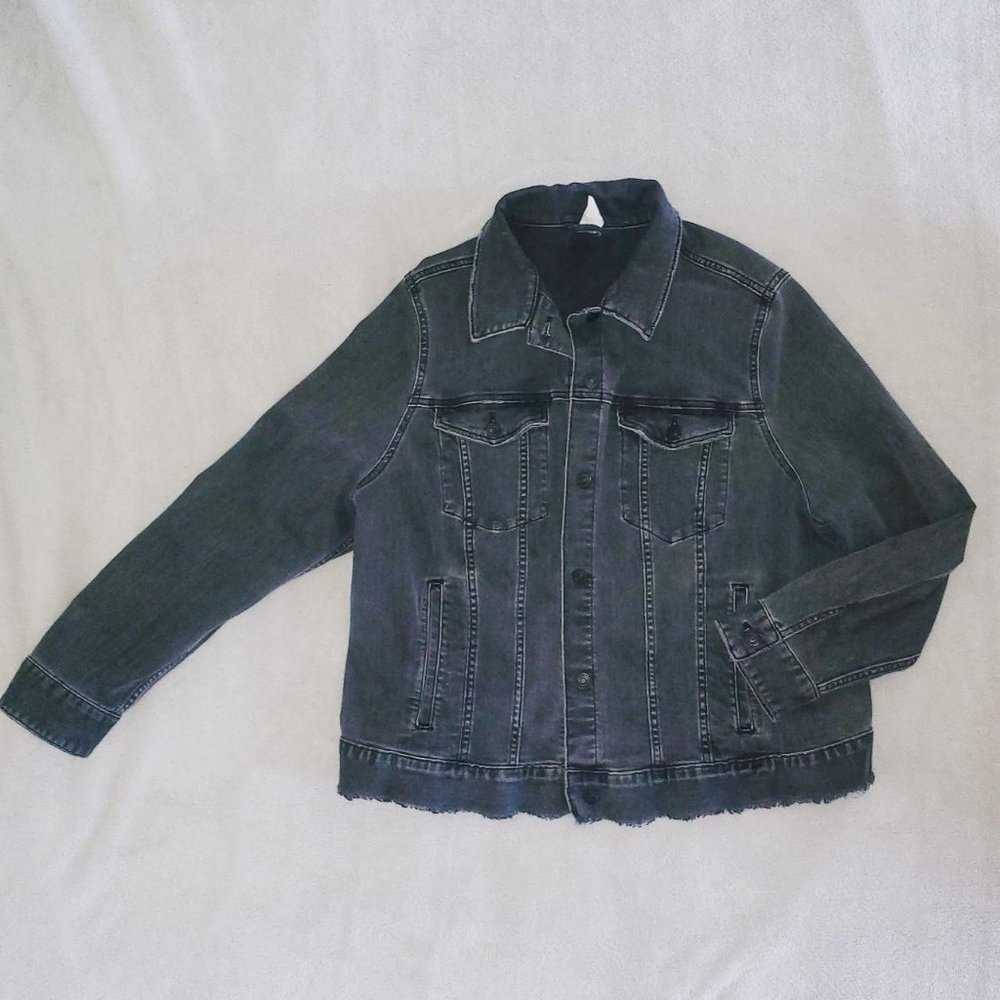 H&M acid wash denim jean jacket